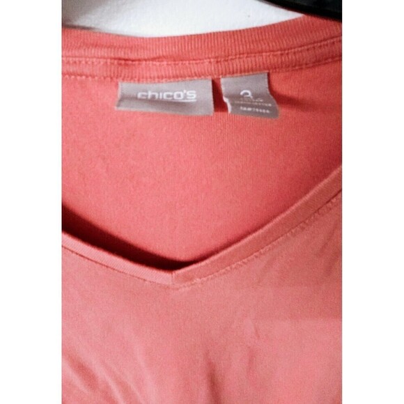 CHICO'S Lot Of 3 Cotton Blend Multicolor Pullover Women Shirt (3) - Picture 9 of 10